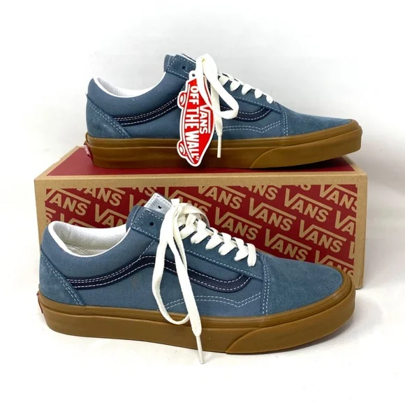 VANS Old Skool Vintage Gum Casual Shoes For Women Canvas Suede Blue VN0A5KRSRV2 - Picture 9 of 11